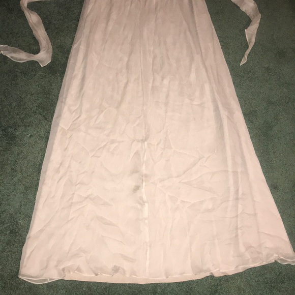 Amsale Dove Grey/Silver Formal Bridesmaid Dress - Picture 6 of 8